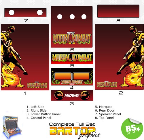 Mortal kombat bartop set - bartop,