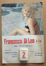 CALENDARIO GIORNALIERO PUBBLICITARIO ANNI 60