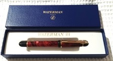 WATERMAN KULTUR PHILEAS  RED MARBLE PENNA A SFERA Stilografica Roller Massoneria