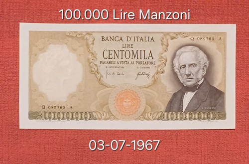100000 lire manzoni