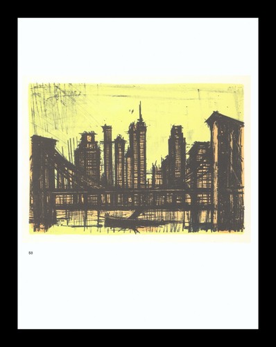 1967 bernard buffet litografia - 1967,