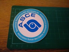 ADESIVO VINTAGE STICKER klebeR  ASCE 