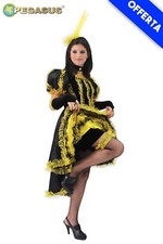 COSTUME CAN CAN GIALLA BAMBINA