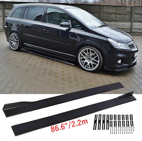 Battitacco laterale nero - laterale, 86,6"