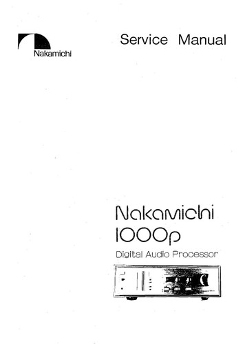 Manuale servizio - servizio,