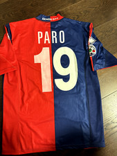 Maglia Genoa match worn Paro indossata issued shirt trikot Rosso blu Serie a