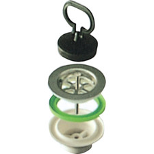 piletta scarico per lavello lavelli lavatoio in ceramica attacco 1"1/2" Ø 80 mm