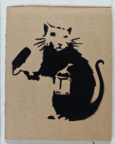 Banksy painter rat - painter,