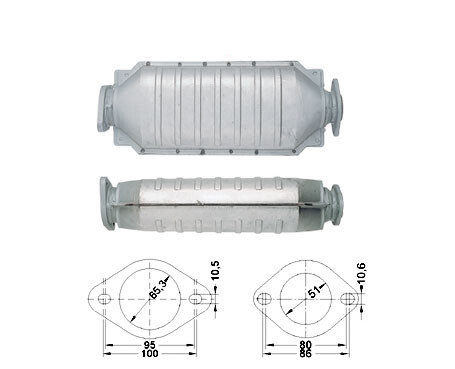 Catalizzatore per renault clio - catalizzatore,