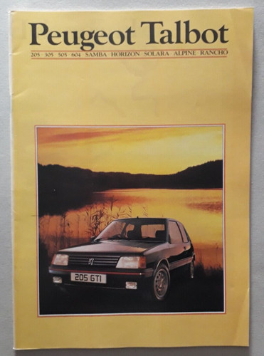 Peugeot talbot range brochure - talbot,