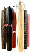 4 Gambe di Ricambio in Legno