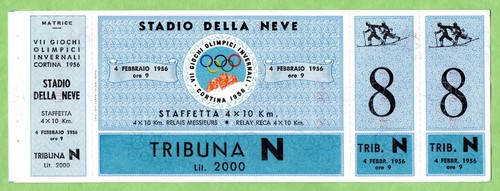 Biglietto olimpiadi cortina - olimpiadi,