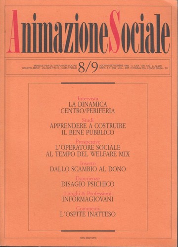 Animazione sociale 8 9 - animazione, n.