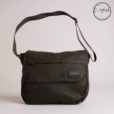 Borsa messenger Barbour Wax City oliva 