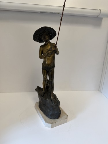 Statua bronzo il giovane - "il,