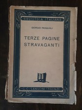 GIORGIO PASQUALI, TERZE PAGINE
