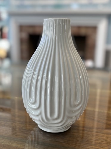 Vaso ceramica bianca - in,