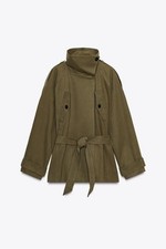 ZARA TRENCH CORTO IN COTONE