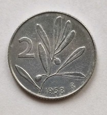 2 Lire 1958 Moneta Rara