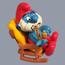1981 Papa Puffo su sedia a