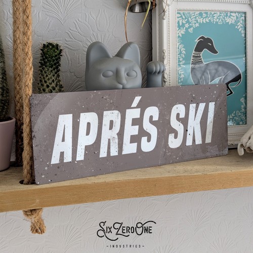 Apres ski insegna - ski,