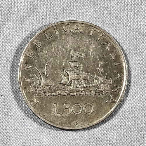 Moneta 500 lire - 500, caravelle