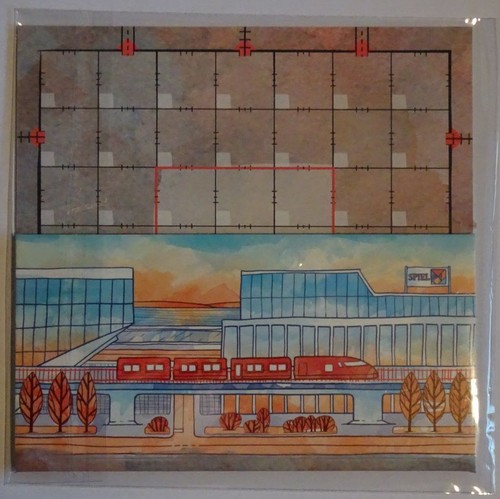 Promo board railroad - railroad, ink