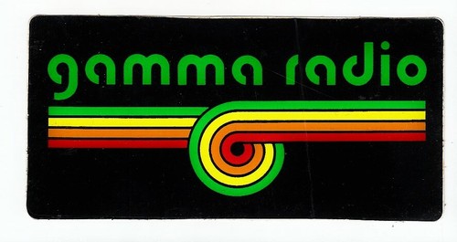 Adesivo gamma radio sticker - gamma,