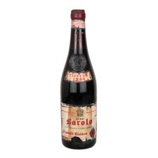 Bottiglia di vino Barolo riserva anno 1964 da collezione