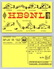 Ham Radio QSL QSO Postcard
