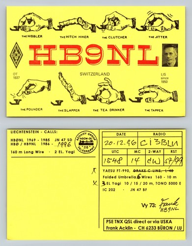 Ham radio qsl - qsl, cartolina