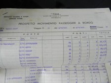 SCAT3) GENOVA MOTONAVE MARCO POLO PROSPETTO MOVIMENTO PASSEGGERI OTTOBRE 1957