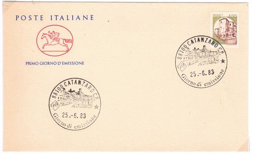 1983 fdc castelli - d', italia