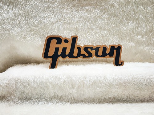 Adesivo gibson guitars oro - guitars, e