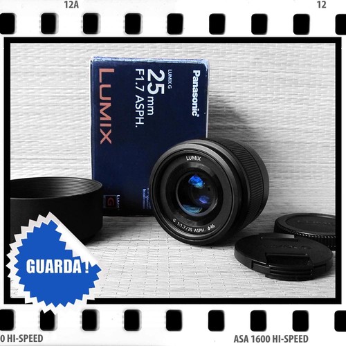Panasonic lumix 25mm - panasonic, f/1.7
