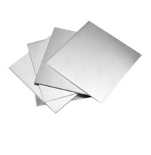 Pannello lamiera lamiera quadrata inox 100x100 mm A2 304, spessore 0,01~2,5 mm