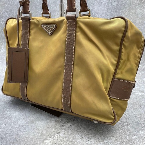 Prada valigetta nylon giallo - prada,