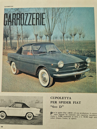 Carrozzeria vignale fiat 600 - carrozzeria,