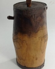 borraccia legno antica