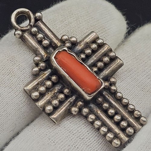 Croce corallo berbero in - croce,