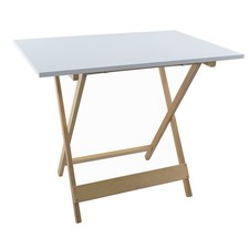 Tavolo in Legno Formica 60x90 F2149 BIANCO Pieghevole Salvaspazio da Giardino