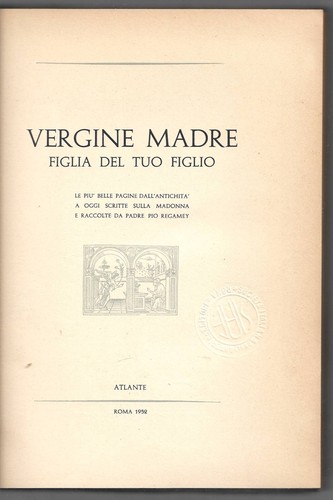 Vergine madre figlia tuo - vergine,