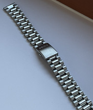 Seiko 19mm Bracciale Stile PRESIDENT Cinturino Orologio Acciaio Inox