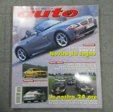 Rivista AUTO agosto 2002 BMW Z4 Peugeot 307 Audi TT Porsche 911 Toyota Corolla