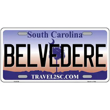 Insegna in metallo Belvedere