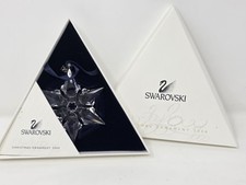 Swarovski 2000 edizione annuale cristallo fiocco di neve ornamento stella con scatola e certificato di autenticità