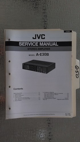 Jvc e30 manuale - jvc, a-e30