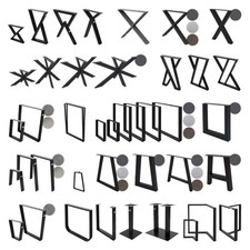 Set di gambe per tavolo struttura per tavolini base in acciaio varie misure