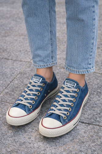 Converse blu jeans basse - , tg