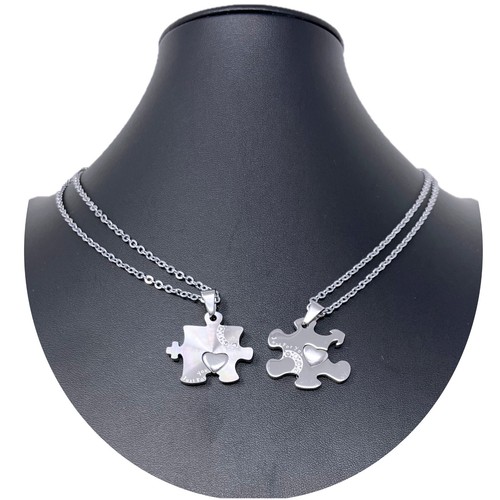 Puzzle grande argento ciondolo - grande,
